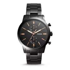 Fossil Townsman 44mm Chrono Black Fs5379 ... Dcmstore Color De La Correa Negro Color Del Bisel Negro Color Del Fondo Negro