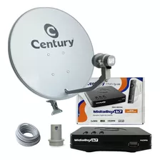 Kit Antena Parabólica Century 75cm Banda Ku 5g Midiabox B5+