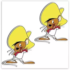 2 X Pegatinas De Speedy Gonzales Laminadas Pvc B 159