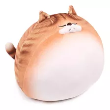 Cute Chubby Cat Plush, Soft Kawaii Kitten Hugging Pillo...