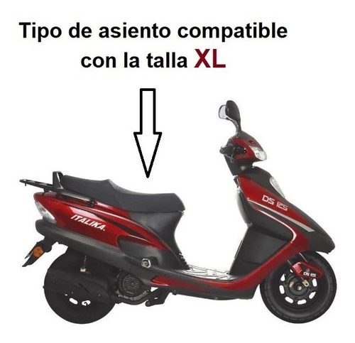 Funda Malla Asiento Talla Xl Cool Mesh Moto Italika Honda Foto 2