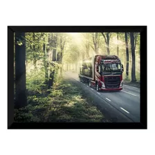 Quadro Decorativo Lindo Caminhão Volvo