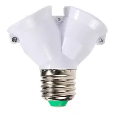 Soquete E27 Duplo Adaptador Y Bocal De 2 Lampadas Duplicador