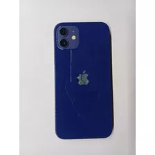 Carcaça iPhone 12 Azul Com Bateria E As Câmeras