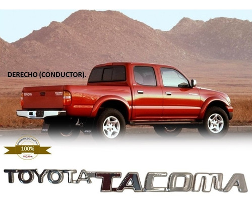 Emblema Toyota Tacoma Lateral Puertas (2 Pieza). Foto 3