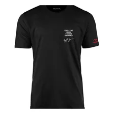 Camiseta Senna Camisa Ayrton Senna Motivação Vencer Assinada