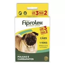 Antipulgas Ceva Fiprolex Para Cães Até 10kg - Leve 3 Pague