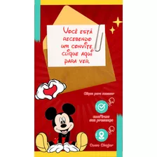 Convite Animado Mickey Mouse Convite Virtual Mickey Musical