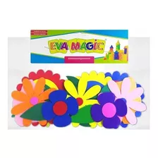 Flores Flor Gigantes De Goma Eva Magic Bolsa X 10 U Surtidas