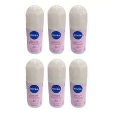 Desodorante Roll-on Nivea 50ml Pearl Beauty - Kit C/ 6un