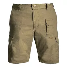 Bermuda Combat Cargo Masculina Ajuste Cintura Bélica Coyote