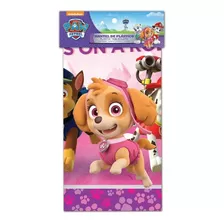 Mantel Plastico Granmark Paw Patrol Niña 1.07mx2.54m 0pna0 Color Rosa Rectangular Personaje