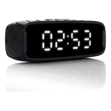 Reloj De Mesa Despertador Digital West Ck01 Color Negro 