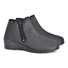 Botas Cuerina Mujer Dama Caña Baja Pira Comodas 712 Oferta 