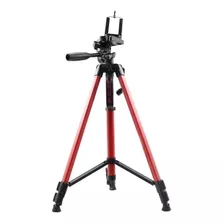 Tripode Para Celular Y Camara Color Rojo 1,40mts