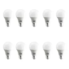 Kit 10 Lâmpadas Led Bulbo Led Branco Frio De 12w - 6500k Luz Branco-frio 110v/220v