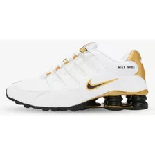 Nike Shox Nz White And Gold Original Talla: 8.5 Usa - 26.5cm