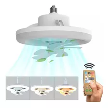 Luz De Ventilador De Teto Oscilante De 360° Com Controle Rem Cor Da Cúpula Branco Cor Da Estrutura Unit 110v/220v