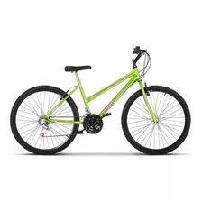 Bicicleta De Passeio Ultra Bikes Bike Aro 26 18 Marchas Freios V-brakes Cor Chrome Line Green