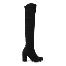 Botas Bucaneras Mujer Elastizadas Taco Alto Oro Paco D50