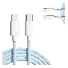 Cable Usb-c iPhone 15 A iPhone 15 Pro Max 1 Metro Azul