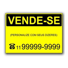 Placa Sinalização Vendo Vende-se Casa Imóvel A4 30 X 21 Cm B