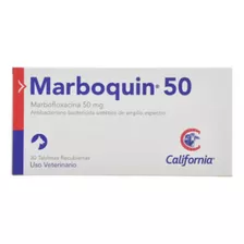 Marboquin 50 (marbofloxacina) Blister X 10 Tabs 