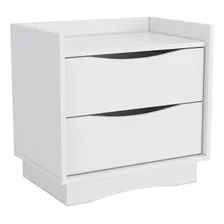 Mesa Cabeceira Casal 2 Gavetas M261 Branco - Kappesberg