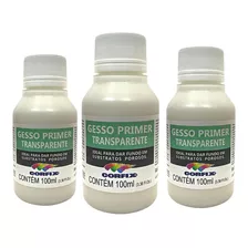 3 Gesso Primer Transparente Corfix 100ml