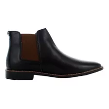 Lugo Conti Botin Agujeta Negro/cafe Para Hombre 79223