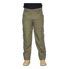 Calça Tática Masculina 6 Bolsos. Rip Stop Verde Fox Boy.