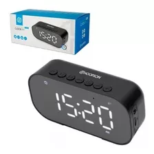 Rádio Relógio Digital Bluetooth Fm Micro Sd Hoopson Clock-01