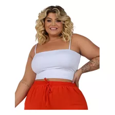 Top Faixa Plus Size 2 Em 1 Diversas Formas De Uso Com Alça