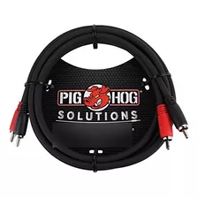Cable Doble, 6 Pies, Rca, Negro, (pdrca06)
