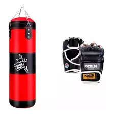 Bolsa De Boxeo + Guantes Guantillas - Mundo Trabajo