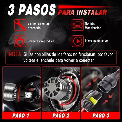 Para Nissan Frontier 98-2000 Led Kit De Luces Altas / Bajas Foto 9