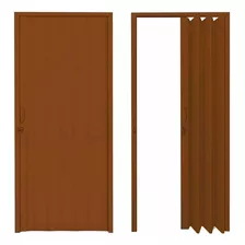 Puerta Plegable Pvc 90x210cm Color Marron I Nido