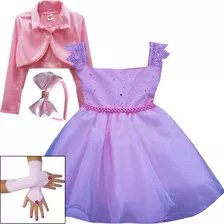 Vestido Infantil Princesa Realeza Meu Primeiro Aninho