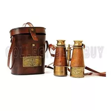 Coleccionables Compra Victorian Marine Brass Cuero Binocular