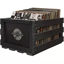 Crosley Ac1004a Bk Record Storage Crate Holds Up To 75 Albu