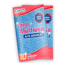 Pano Para Limpeza Rayco Paño Pano Azul 10 U