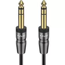 J&d 1/4 Pulgada Trs Instrument Cable, Gold Plated Copper She