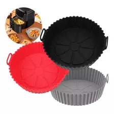 Cesto Protetor Silicone Fritadeira Air Fryer Kit 3 Unidades