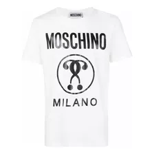 Tshirt Moschino Playera Original Blanca Milano Hombre