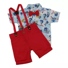 Roupa Infantil Menino Do Sonic