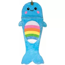 Rainbow Narwhal 79 X 36 5 Faux Sherpalined Plush Fleece...