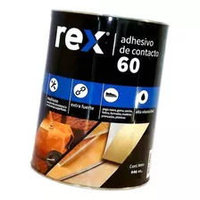 Adhesivo Contacto Rex 60 Tarro 946 Cc 1/4 Galon Seca 15 Min
