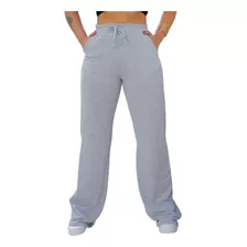 Calça Feminina Pantalona Lanzinha Boca Larga R42