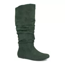 Botas Suede Slouch Taco Bajo Importadas Usa A3