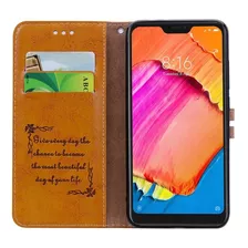 Capa De Couro Para Xiaomi Note 8 Pro